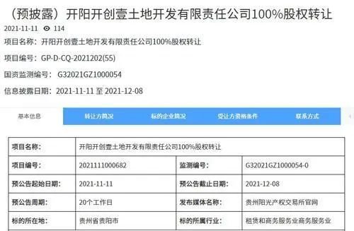 負債6800萬 100%股權轉讓 貴州又一國企“減負瘦身”